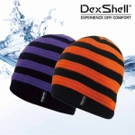英國DexShell Waterproof Childrens Beanie Stripe兒童防水條紋帽 紫/橘